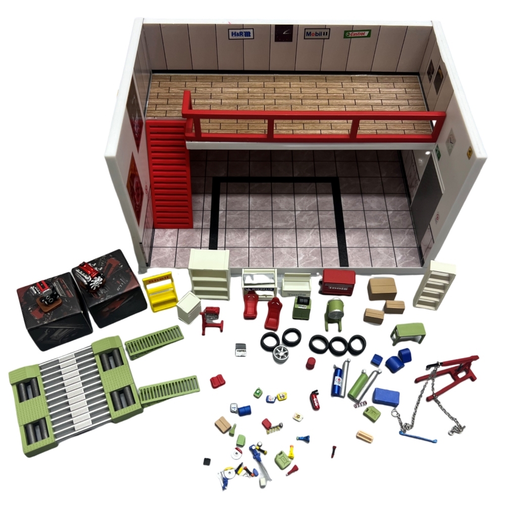 1/64 Garage Maintenance Scene