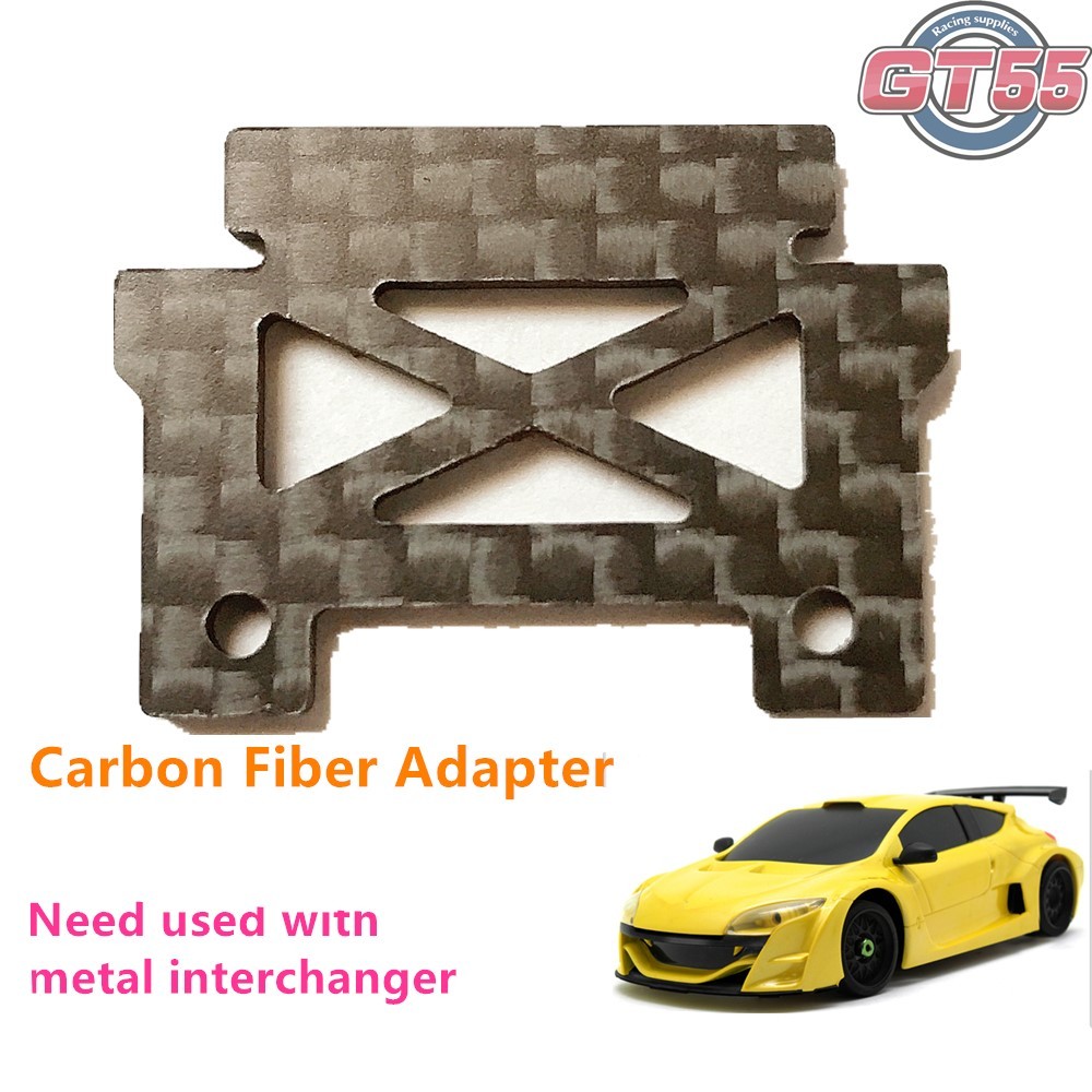 GT55racing 1/28 MINI-Z TRP Megane Trophy 2010 Carbon Fiber Body Clip Adapter #SCE001-CF
