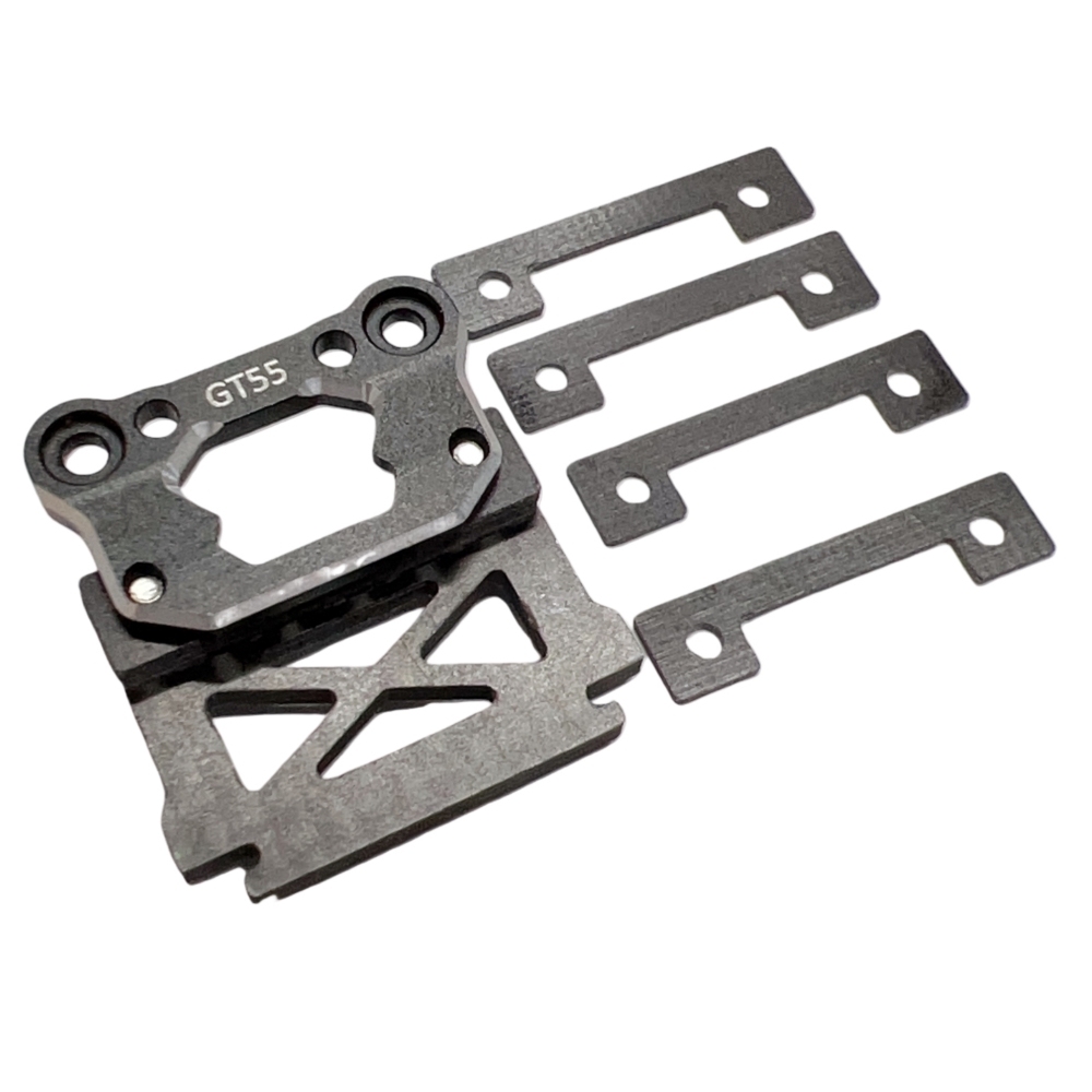 GT55racing MINI-Z Senna GTR Carbon Fiber Body Clip Adapter MZP243BL #CF-64