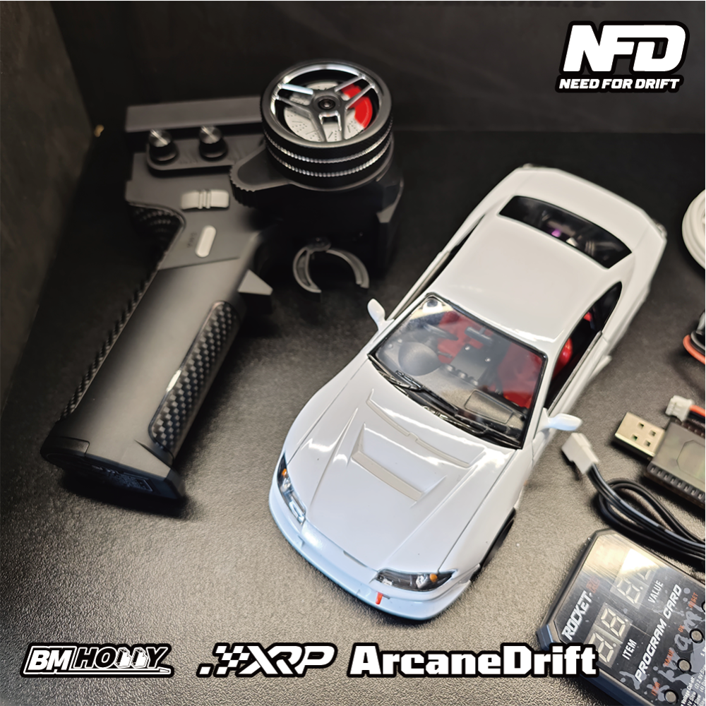 BMHOBBY 1/24 Alloy Simulation Rear-Drive Drift Car NFD-S15 BM RACING RTR