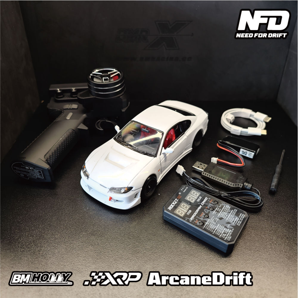 BMHOBBY 1/24 Alloy Simulation Rear-Drive Drift Car NFD-S15 BM RACING RTR