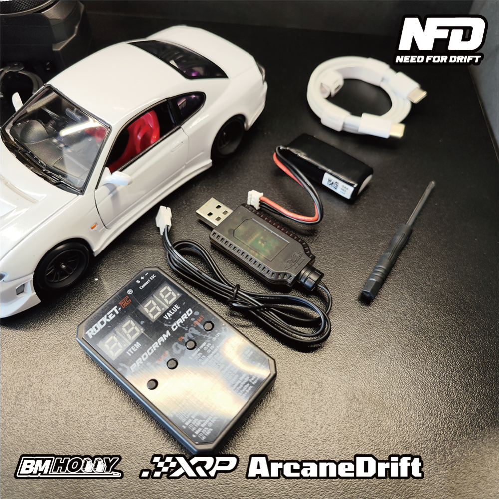 BMHOBBY 1/24 Alloy Simulation Rear-Drive Drift Car NFD-S15 BM RACING RTR