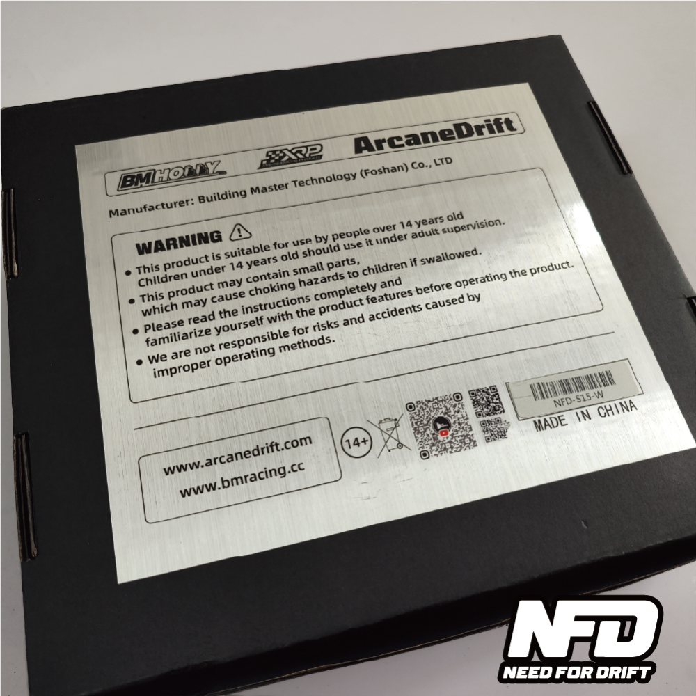BMHOBBY 1/24 Alloy Simulation Rear-Drive Drift Car NFD-S15 BM RACING RTR