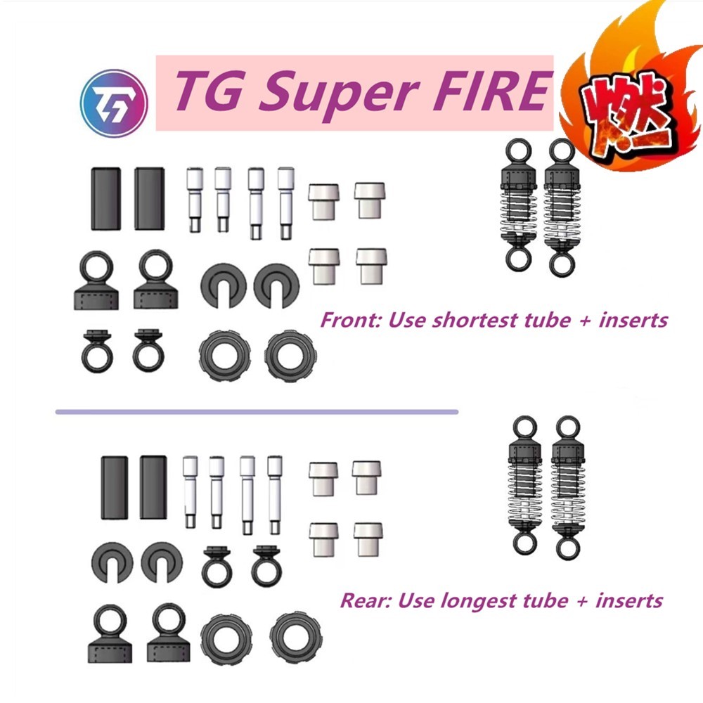 TG Super FIRE Metal Shock Kit For TG FIRE