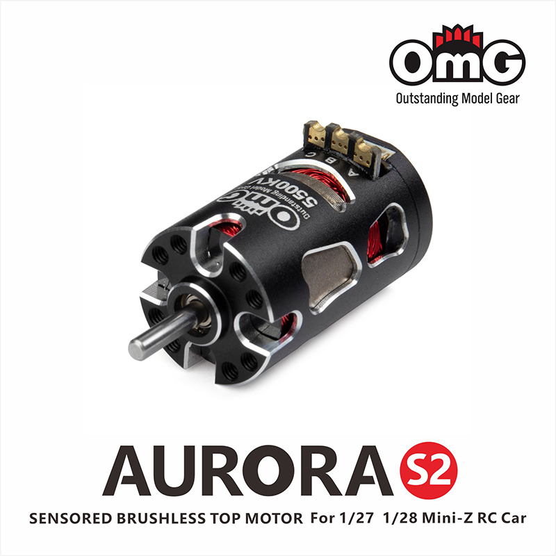 OMG AURORA 3500KV 4500KV 5500KV Series Sensored Brushless Top Motor for 1/24 1/27 1/28 RC Car