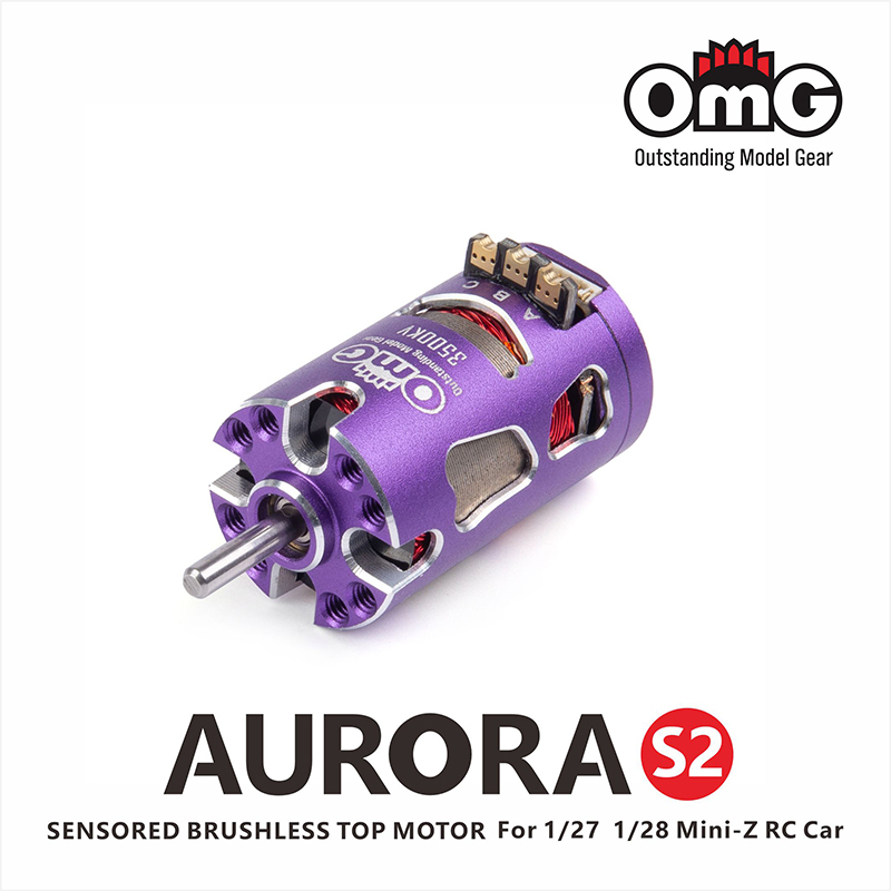OMG AURORA 3500KV 4500KV 5500KV Series Sensored Brushless Top Motor for 1/24 1/27 1/28 RC Car