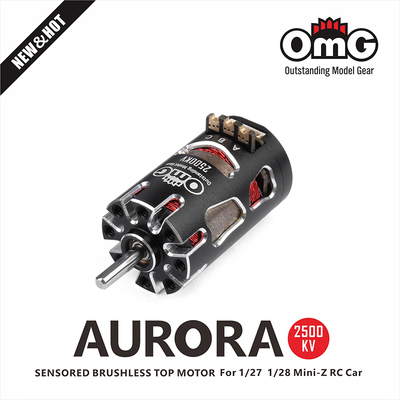 OMG AURORA 2500KV Series Sensored Brushless Top Motor for 1/24 1/27 1/28 RC Ca