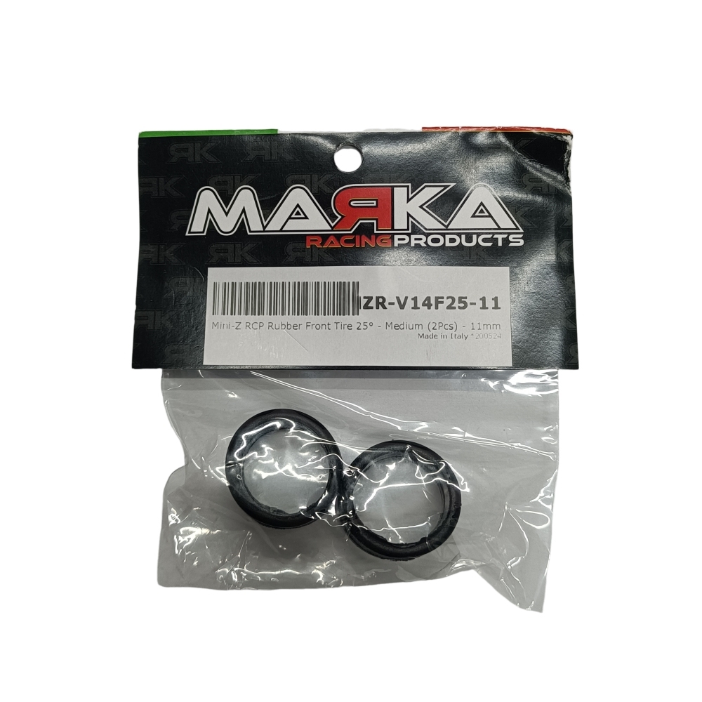 MARKA MZR-V14F25-11 V14 MINI-Z RCP RUBBER FRONT TIRE 25° - 11mm (2Pcs) MARKA