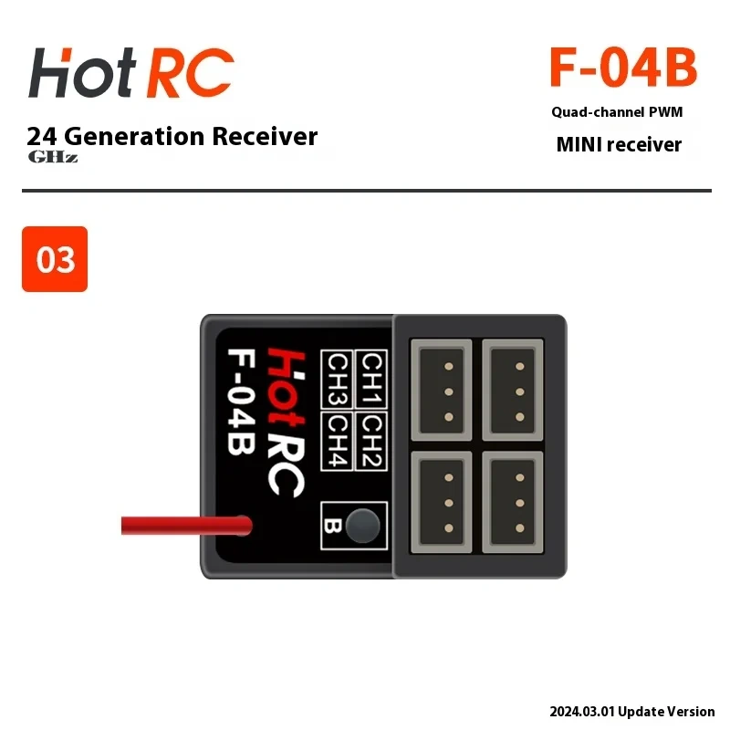 Hotrc Receiver F-04a F-06a F-08a Ct6a 8a Ds600 Remote Control Car Model Gyroscope