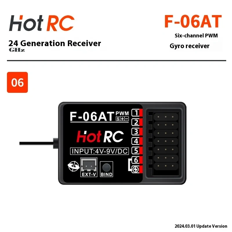 Hotrc Receiver F-04a F-06a F-08a Ct6a 8a Ds600 Remote Control Car Model Gyroscope