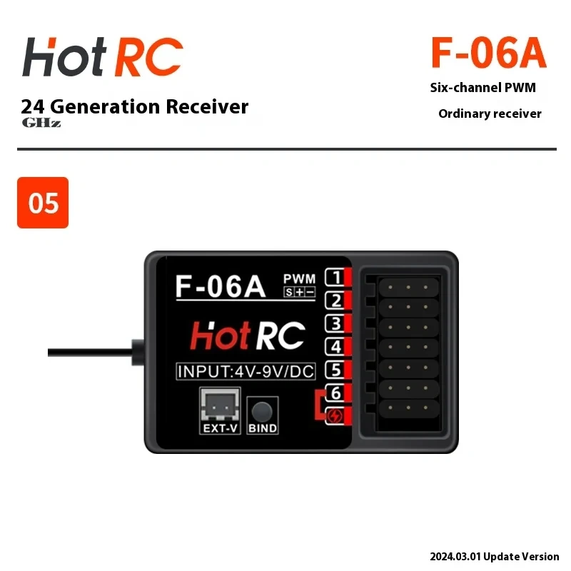 Hotrc Receiver F-04a F-06a F-08a Ct6a 8a Ds600 Remote Control Car Model Gyroscope