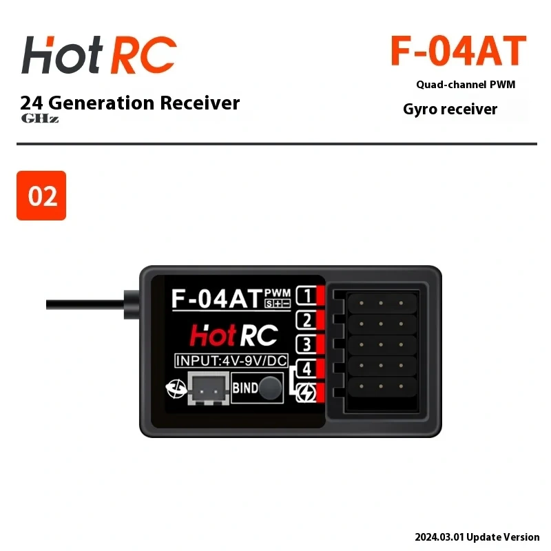 Hotrc Receiver F-04a F-06a F-08a Ct6a 8a Ds600 Remote Control Car Model Gyroscope