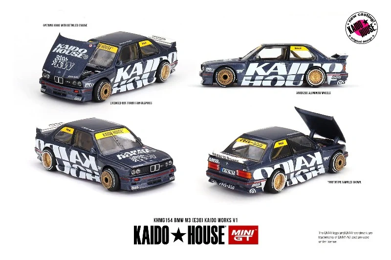 MINI GT 1/64 M3 E30 KAIDO WORKS V1 DIECAST SCALE MODEL CAR