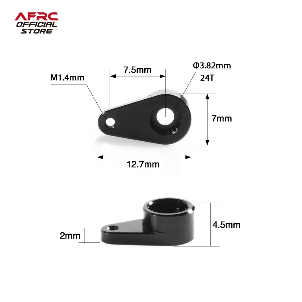 AFRC H1006 24T Micro Metal Horn For AFRC D1802MG Series Servo Metal Upgrade Parts RC Car DIY Assembly Upgrading