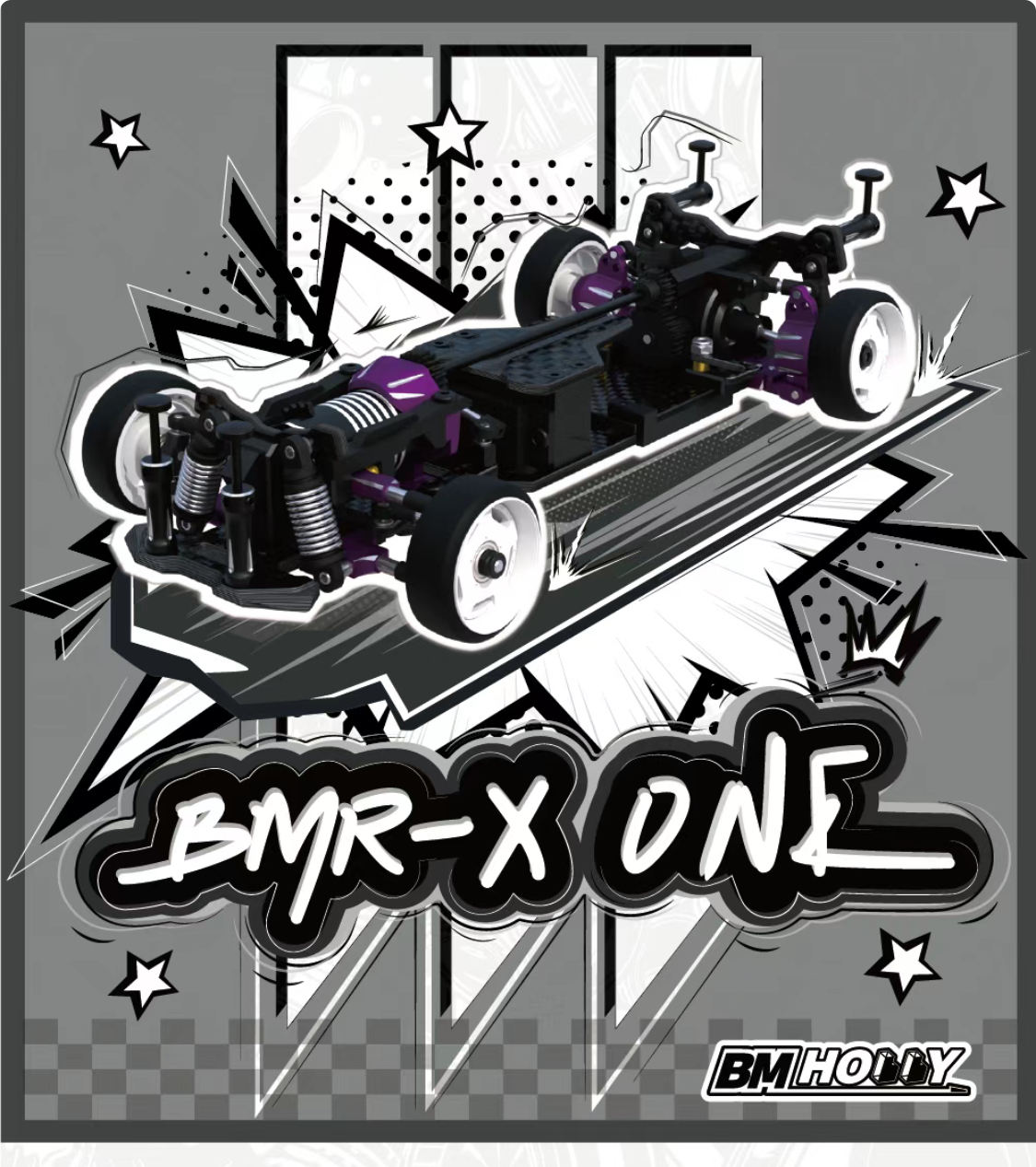 BMHOBBY 1/24 BMRX-ONE Front Engine RWD Drift Car Chassis Kit (Without ...