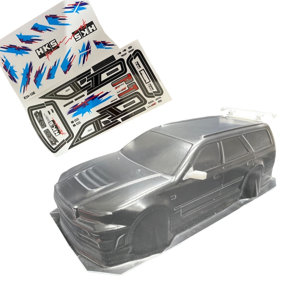 1/24 R34 Wagon Lexan Body Wheelbase 106mm With stickers A R34-106 GT55racing