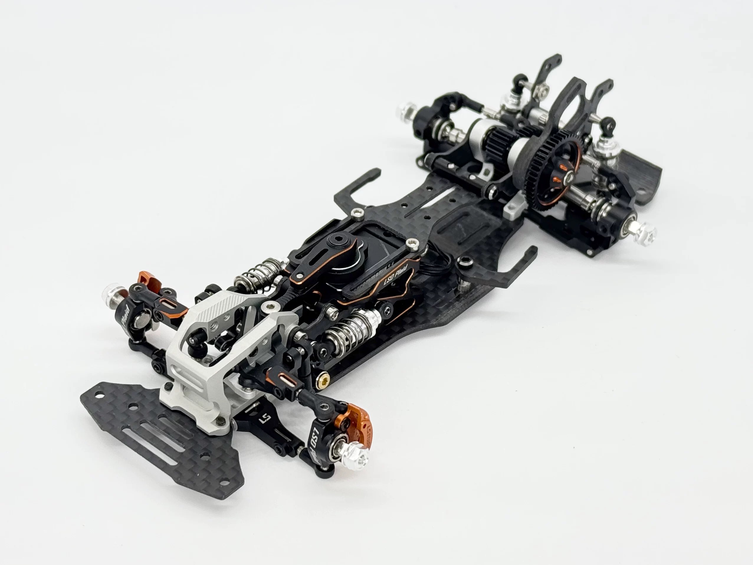 Lsd Rwd Cars LSD Plaid 1/24 RWD Drift Chassis KIT Black Orange (Without Electronics ...