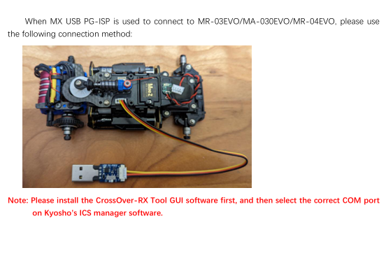 MX USB PG-ISP Programmer/Setup FOR MXO-RACING RX42 RX52