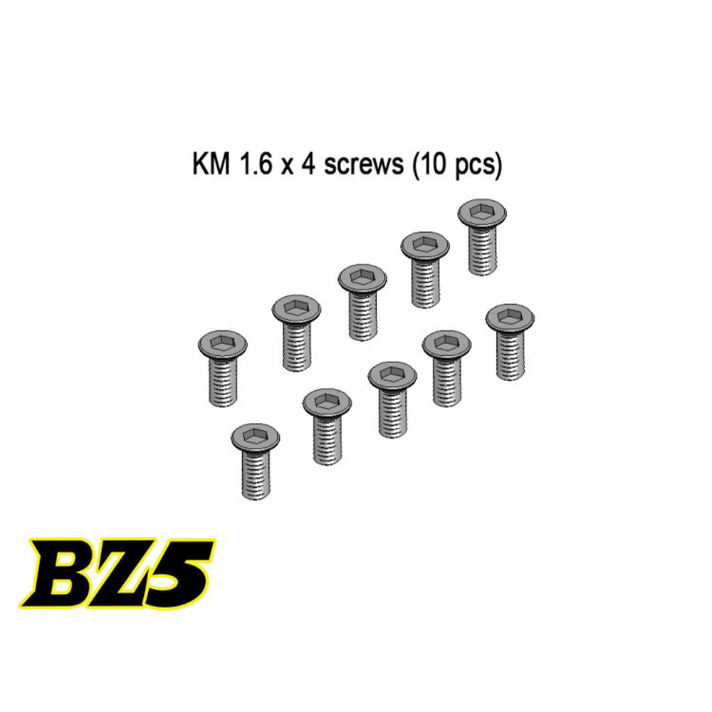 BZ5 KM 1.6 x 4 screws (10 pcs) BZ5-12 ATOMIC