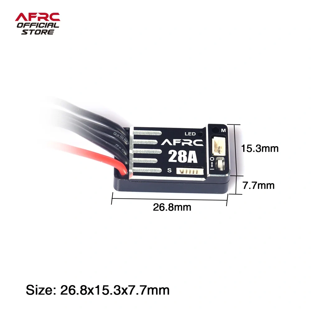 AFRC-SE28A Programmable Sensor Brushless ESC For GL BM AAT RC Car Mini Drift Racing 1/24 1/28 1/32 DIY Assembly Upgrading