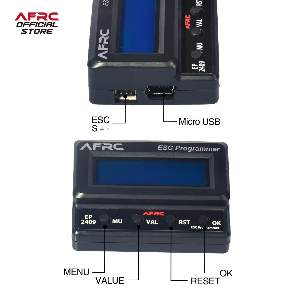 AFRC EP2409 LCD ESC programmer for AFRC Electronic Speed Controller ESC programming settings DIY Assembly Upgrading