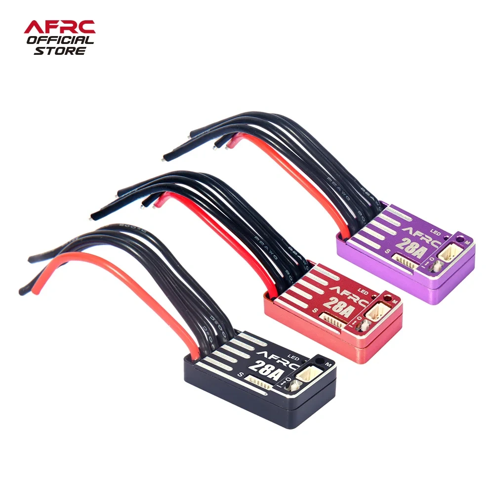 AFRC-SE28A Programmable Sensor Brushless ESC For GL BM AAT RC Car Mini Drift Racing 1/24 1/28 1/32 DIY Assembly Upgrading