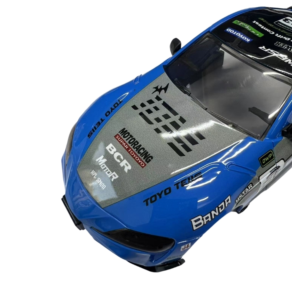 1/24 A90 Plastic Car Body Shell – 108mm Wheelbase (Blue/Black)
