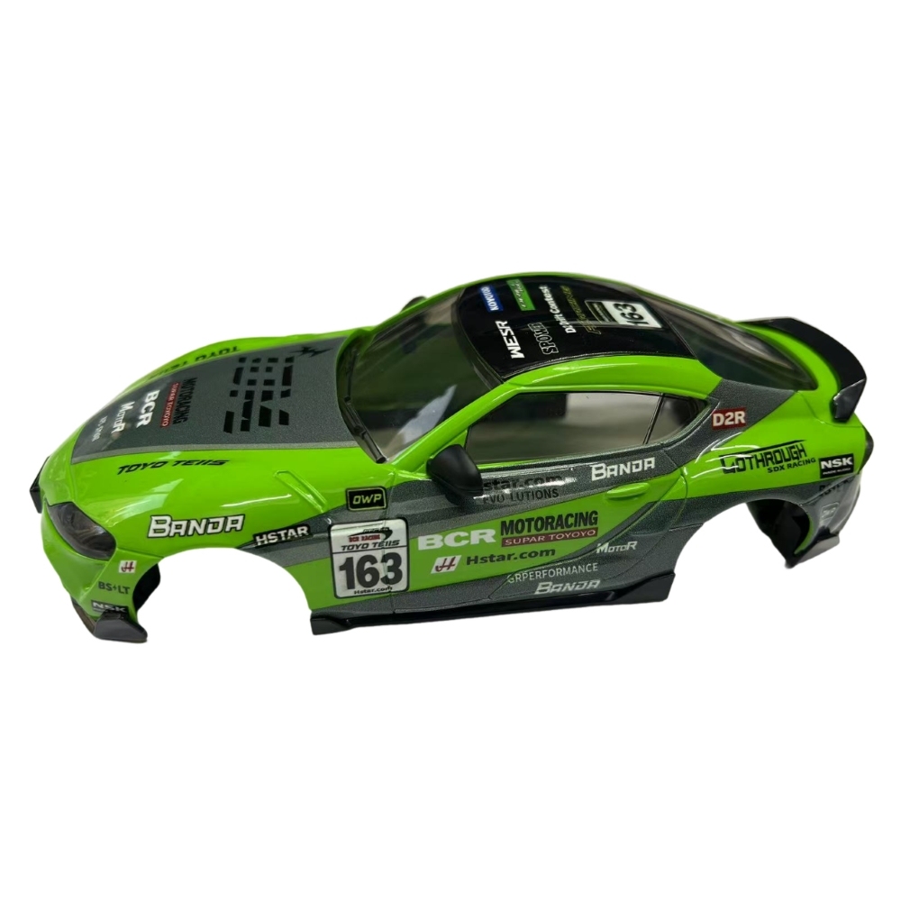 1/24 A90 Plastic Car Body Shell – 108mm Wheelbase (Green/Gray)