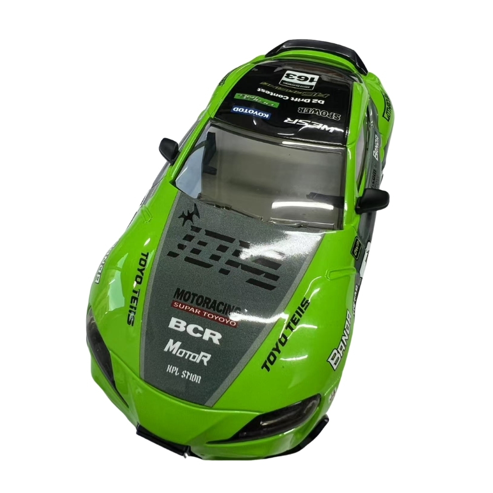 1/24 A90 Plastic Car Body Shell – 108mm Wheelbase (Green/Gray)