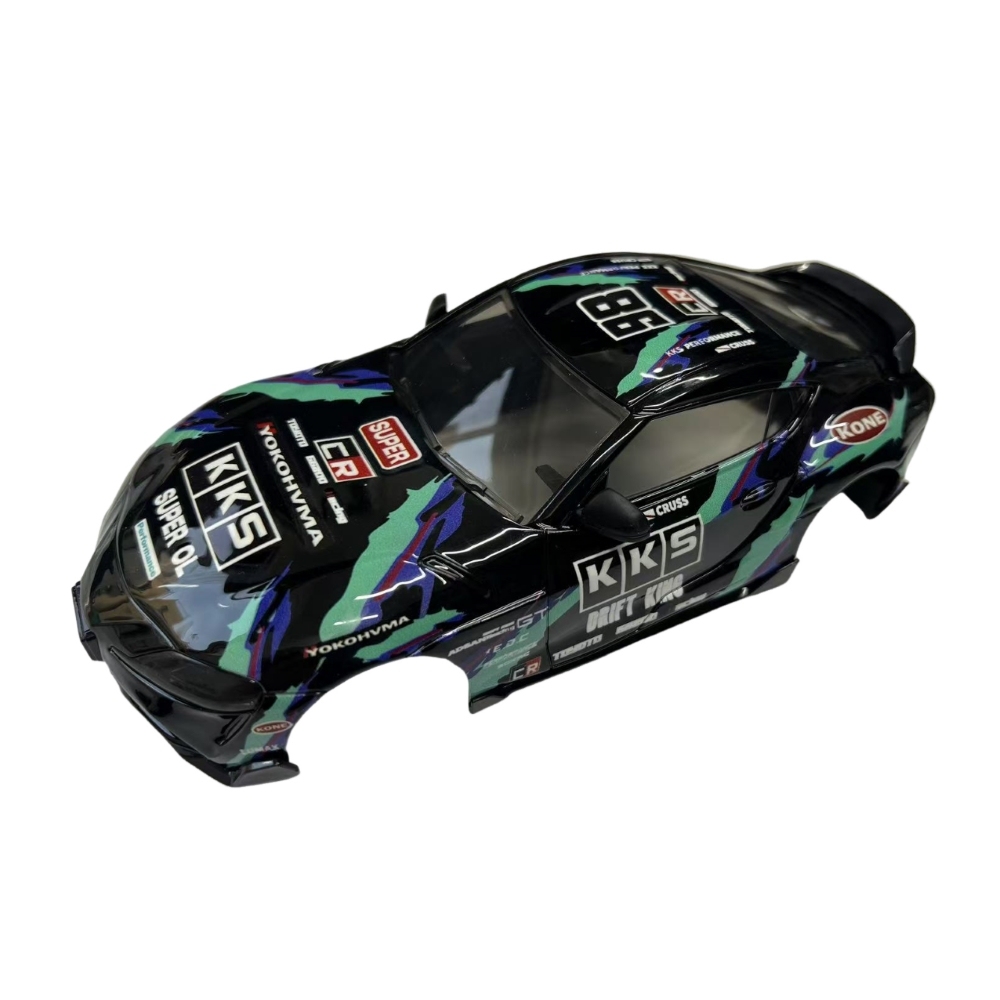1/24 A90 Plastic Car Body Shell – 108mm Wheelbase (Black)
