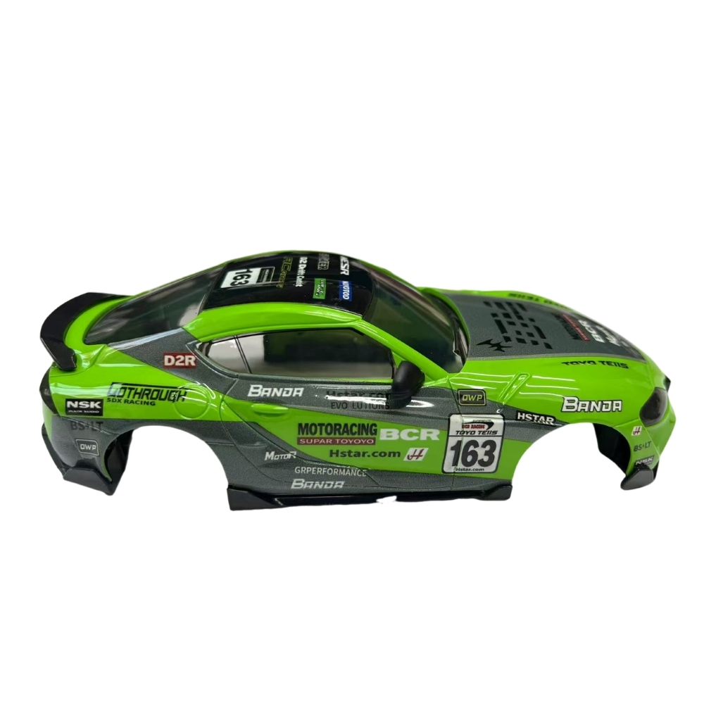1/24 A90 Plastic Car Body Shell – 108mm Wheelbase (Green/Gray)
