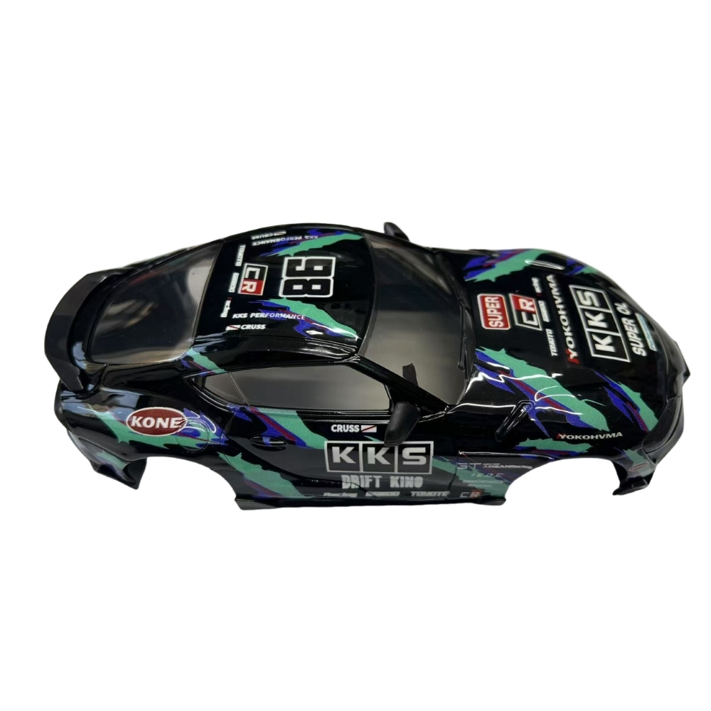 1/24 A90 Plastic Car Body Shell – 108mm Wheelbase (Black)