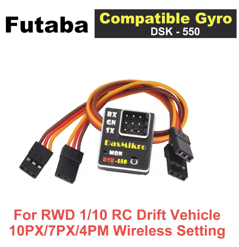 FUTABA GYD-550 ジャイロ GYD550 – PROGRAMMABLE Drift RC Car Counter Steer Gyro System