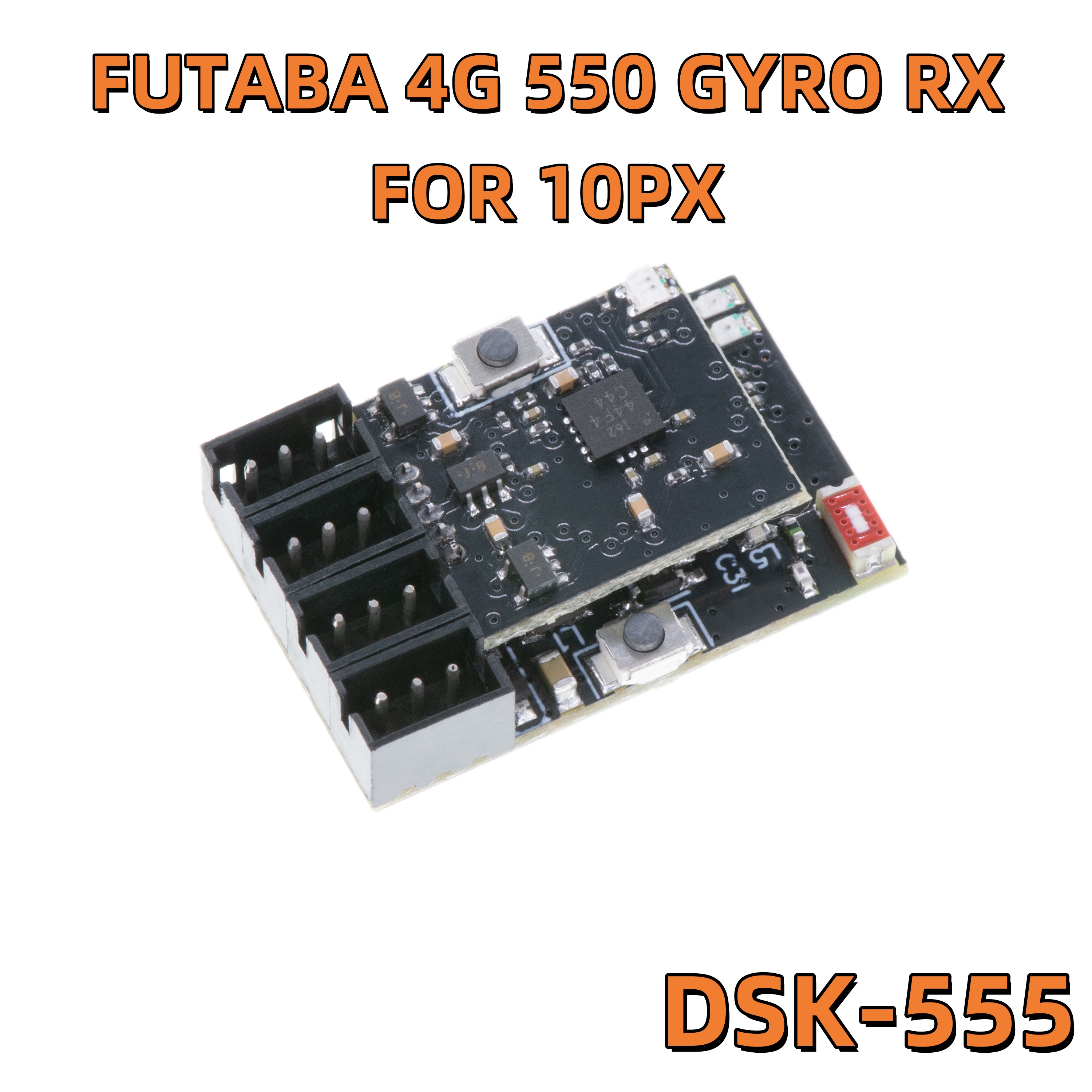NEW FUTABA F-4G 550 GYRO RECEIVER FOR 10PX DSK-555 GT55RACING