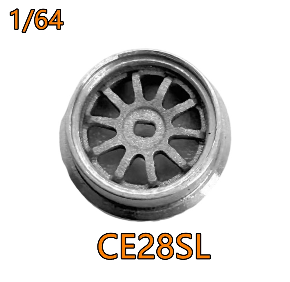NEZ 1/64 Metal CE28SL Wheels Silver (2PCS) DMRACING
