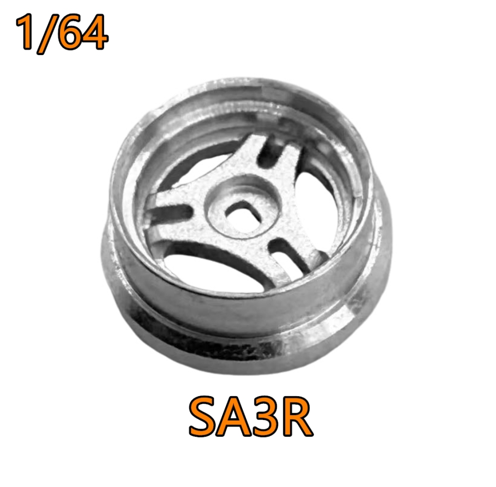 NEZ 1/64 Metal SA3R Wheels Silver (2PCS) DMRACING