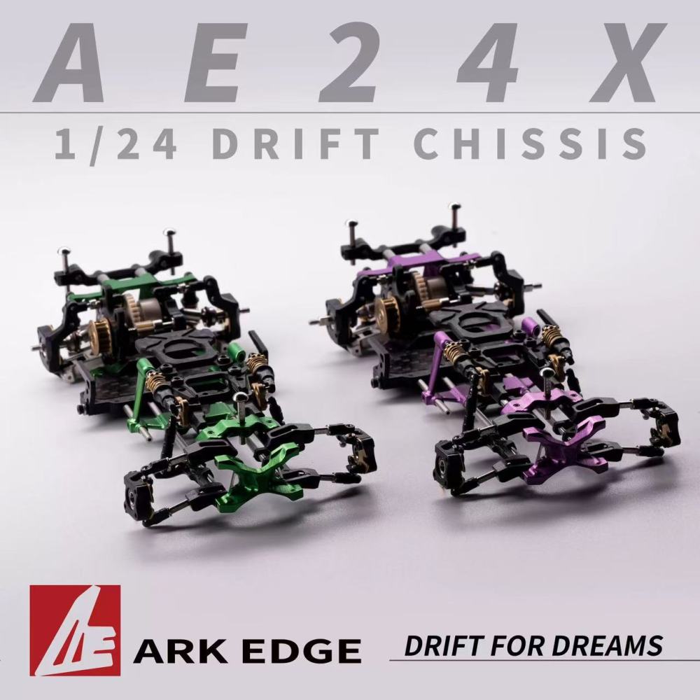 AE24X 1/24 Micro RC Drift Chassis Kit (Without Electronics) ARK EDGE RC