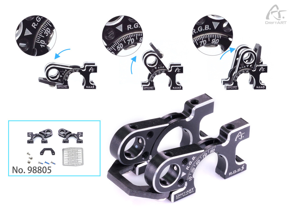 98805 DriftART CNC Alloy Roll Gear Box Lightning Version For DA4/DA3/DA2