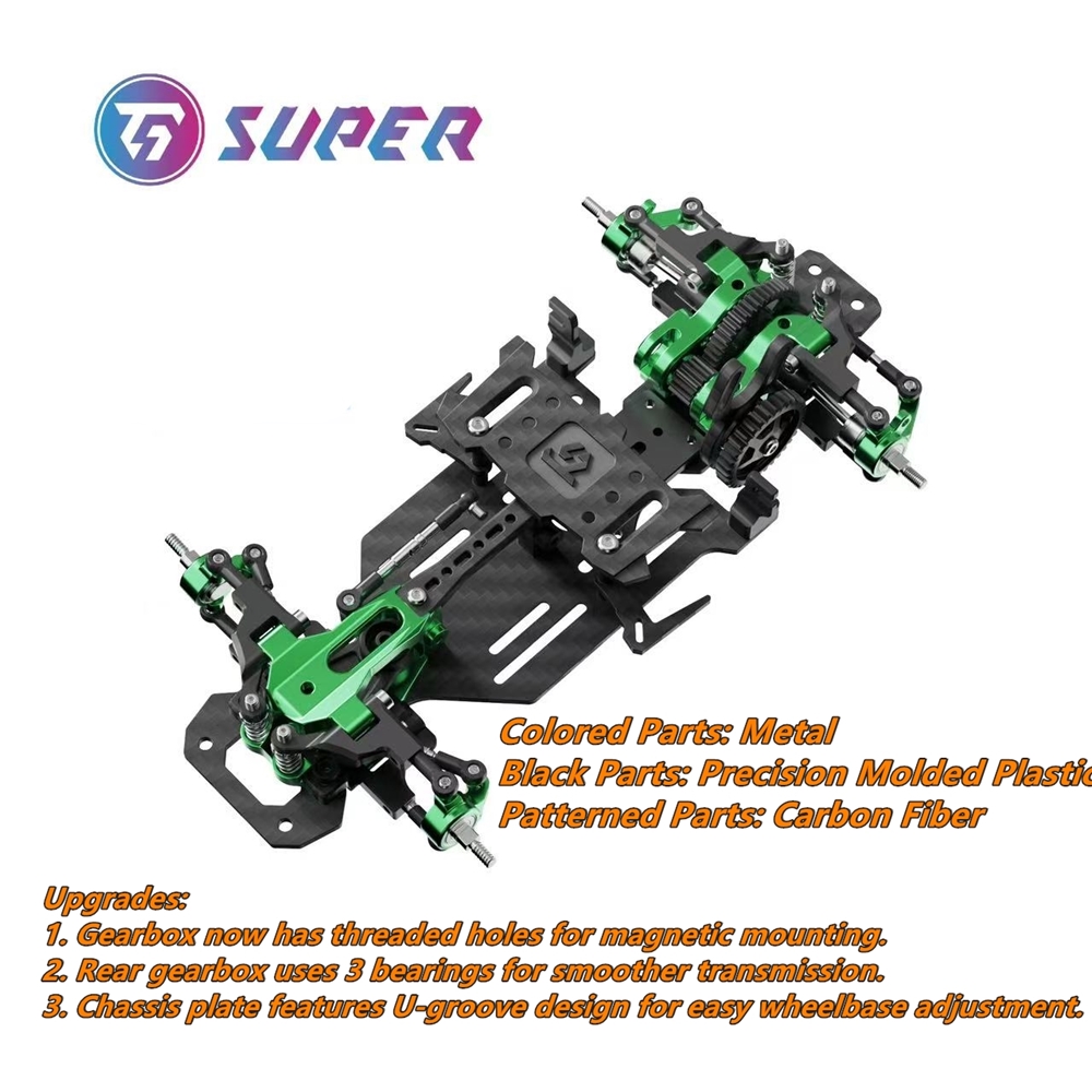 Tg Build Logo Racing TG Super 1/24 1/28 TT Version TG First RWD Drift Car Chassis KIT ...