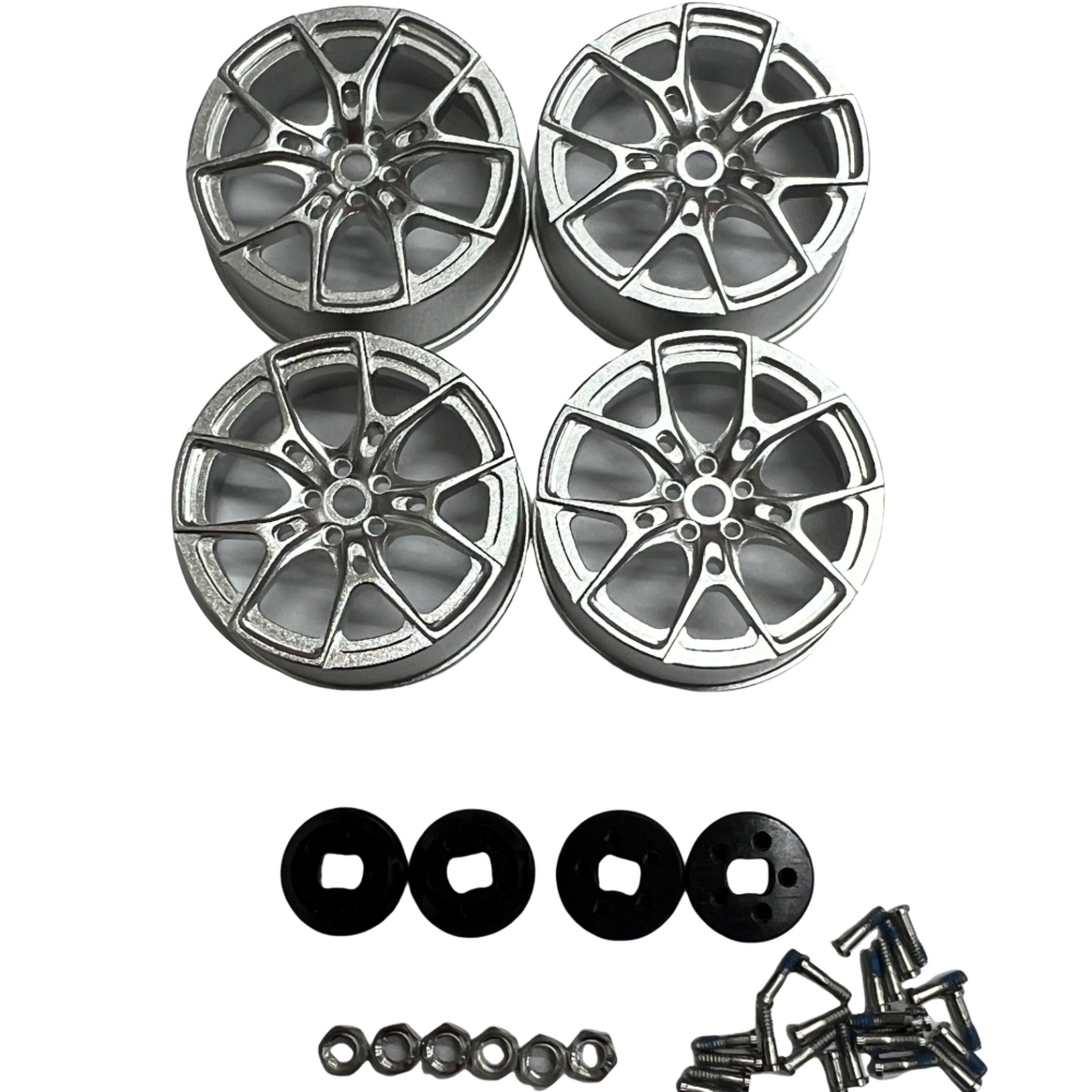 MA RACING 1/24 Metal AWD Simulation Wheel Hub (OD 22mm W 9.5mm) 4pcs for D24 DLR8