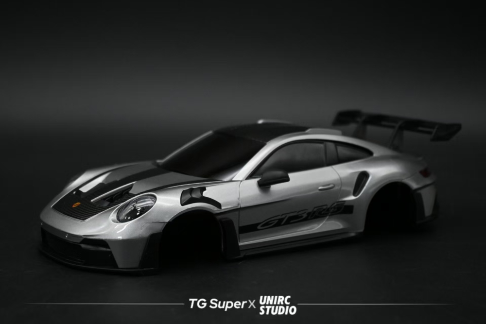 1/24 Scale Sports Car Body – Racing Edition – 109mm Wheelbase (Silver)