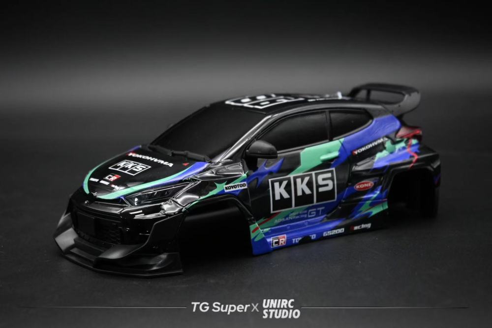 1/24 Scale Rally Hatchback-Style Plastic Body Shell – 109mm Wheelbase (Black)