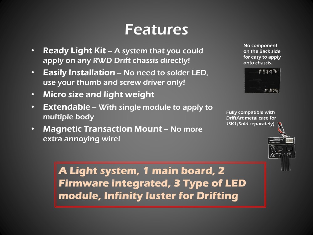 EX-K2 LED Car Light SET (Without system) For JSKX/JSK1
