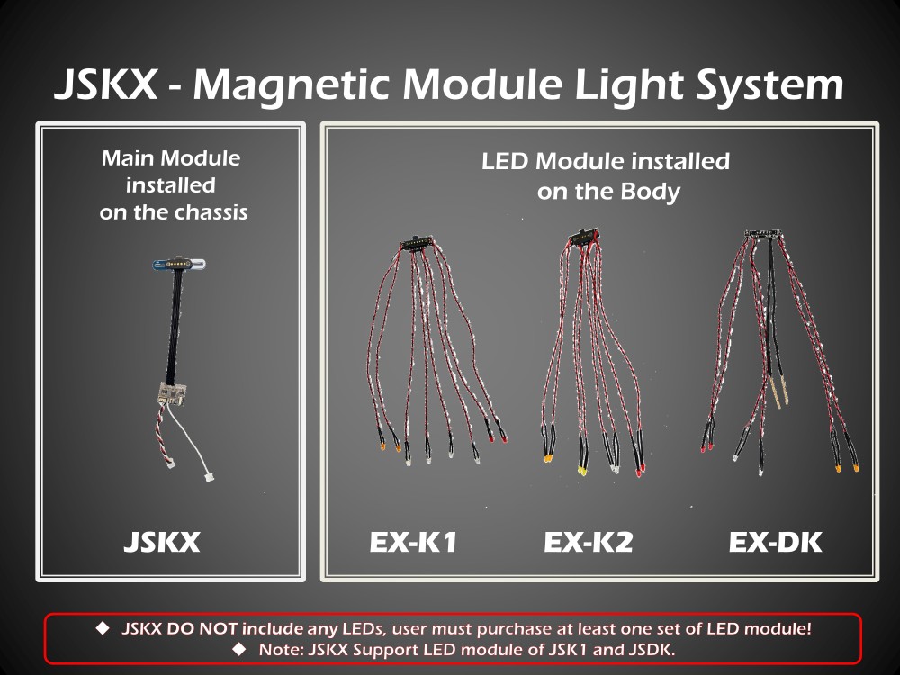 EX-K2 LED Car Light SET (Without system) For JSKX/JSK1