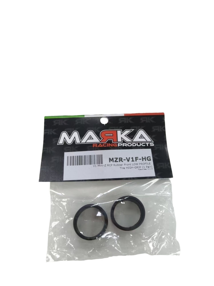 MARKA MZR-V1F-HG V1 MINI-Z RCP RUBBER FRONT TIRE LOW PROFILE Tire HIGH-GRIP (2Pcs) MARKA
