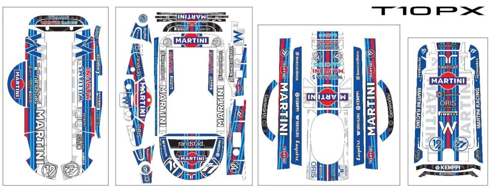 TeamC Racing FUTABA T10PX Transmitter STICKERS A1 (Without Transmitter)