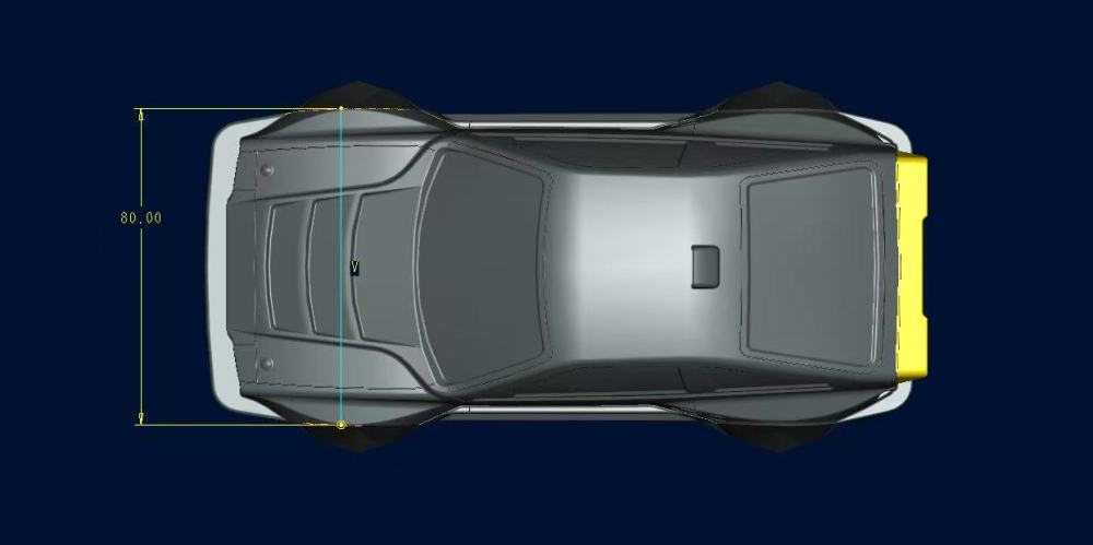 1/24 CRX-WB BODY Wheelbase 106mm  Width 80mm