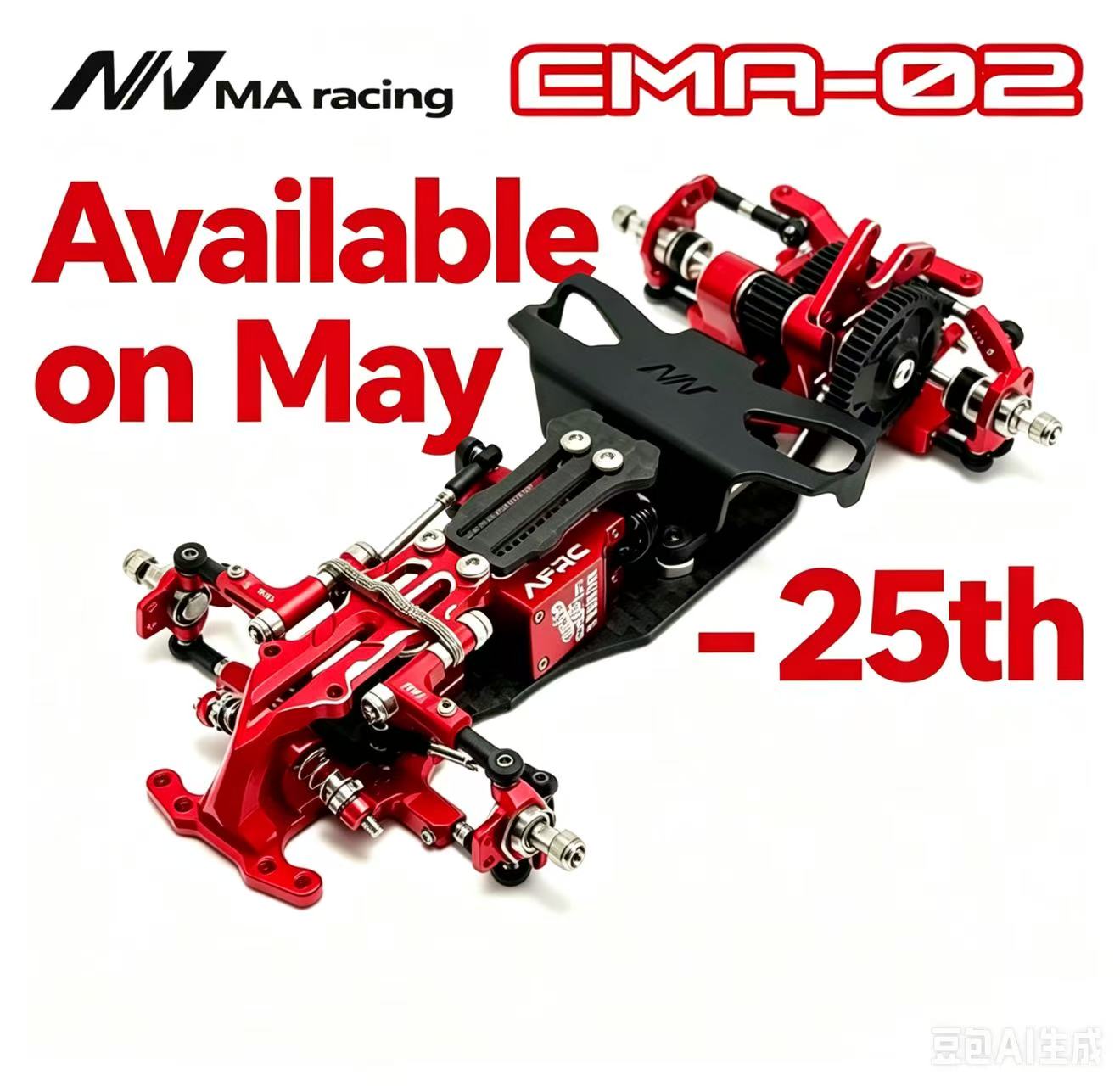 EMA-02 1/24 1/28 RWD Drift Car Chassis KIT (Without Servo) MA RACING