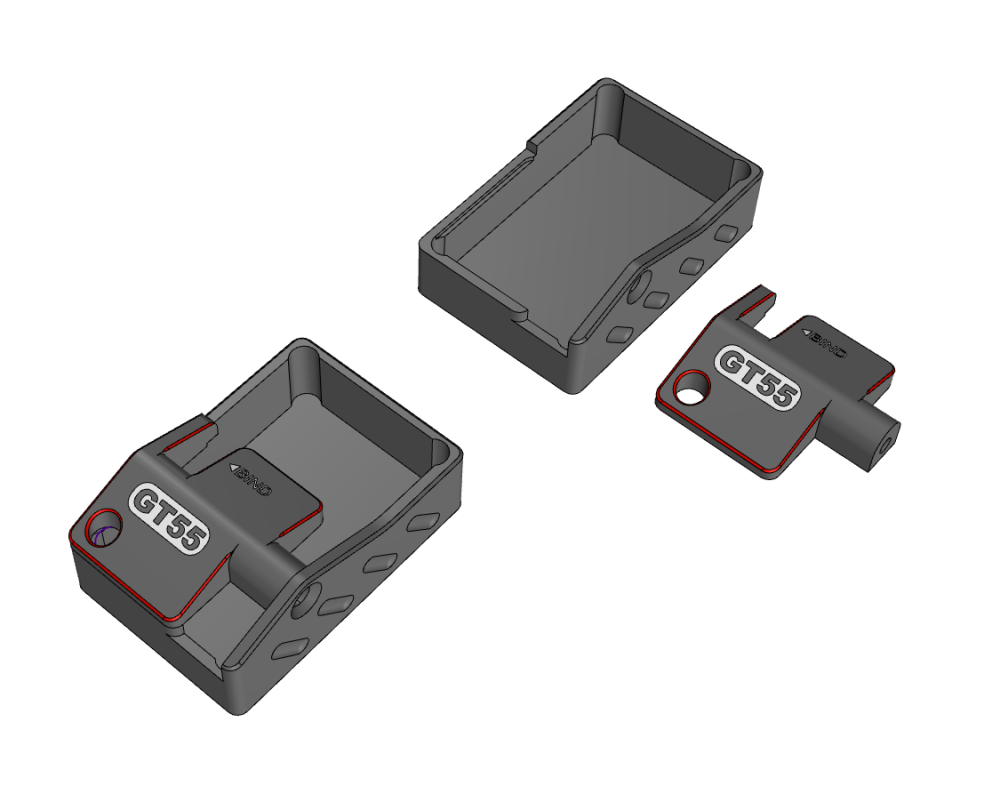 NANO RECEIVER Metal Casing (WithOut receiver) GT55 RACING