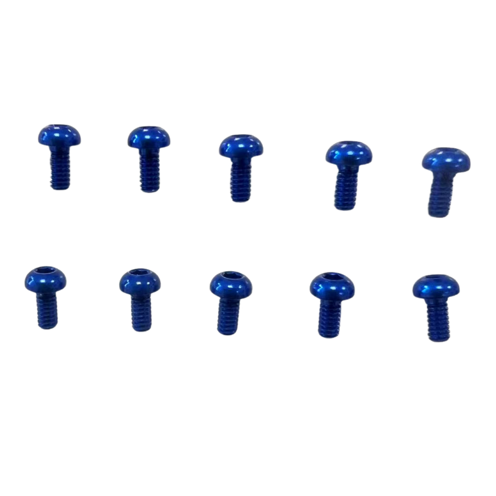 M2 7075 Al Round Head Allen Screws 10 Pcs GT55RACING